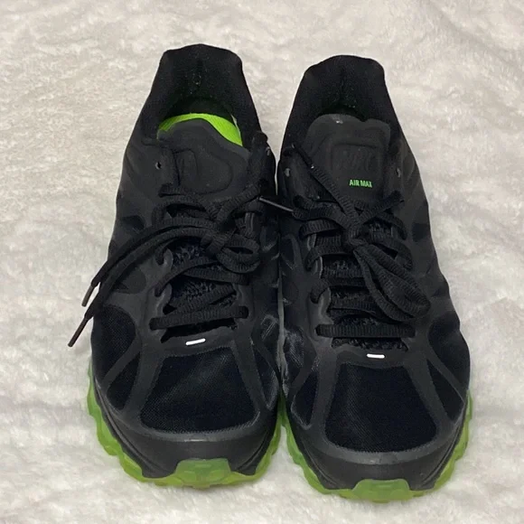 Air Max 2012 black/lime green women’s size 9.5 - Picture 3 of 10